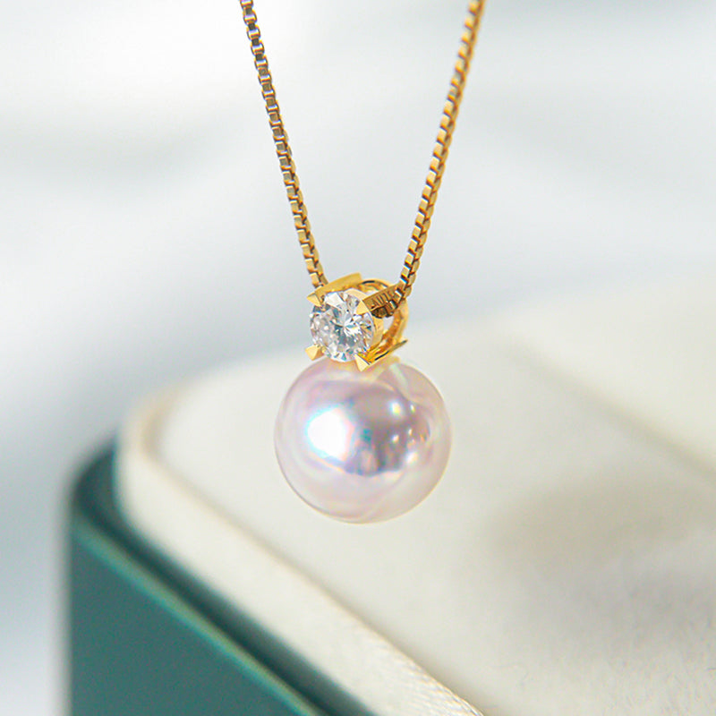 Japanese AKoya Pearl Necklace in 18K Gold– woolslife